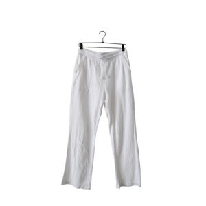 J.Crew Cotton Drawstring Patch Pocket Magic Rinse White Pants Women's Size Small